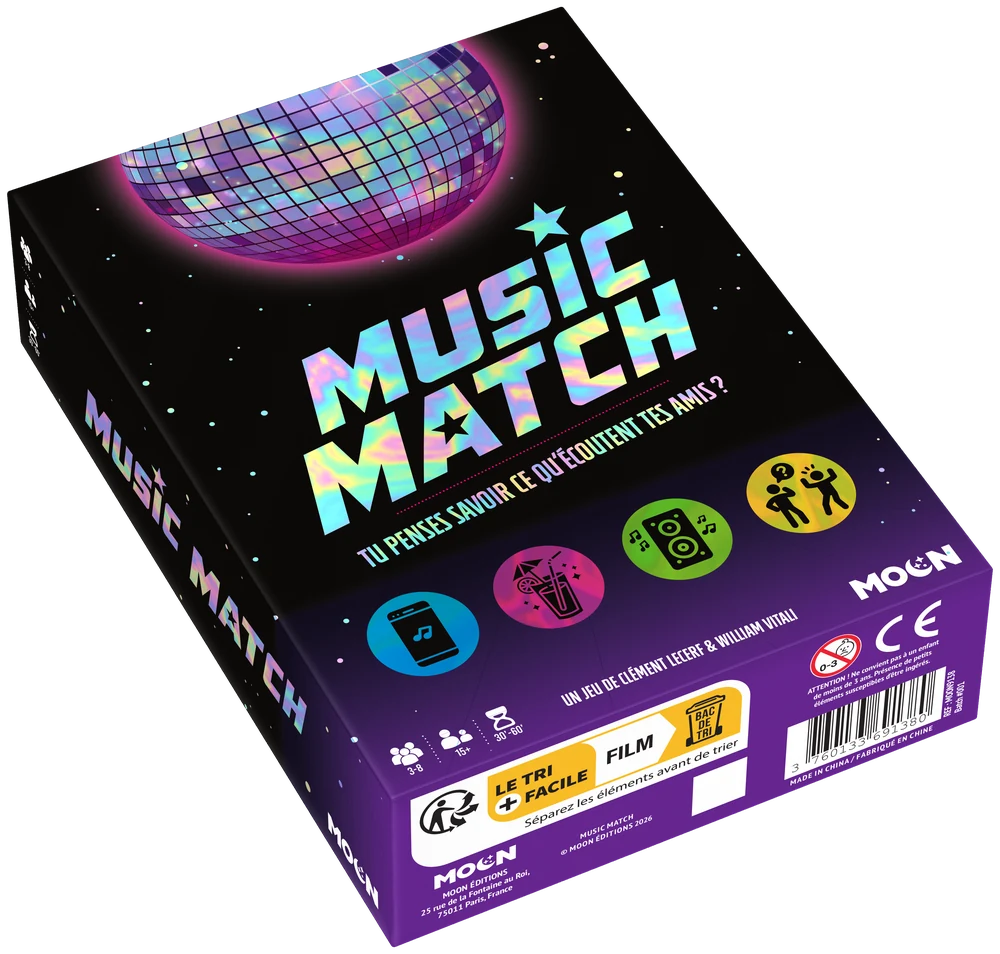 Boîte MusicMatch nouvelle édition avec effet holographique
